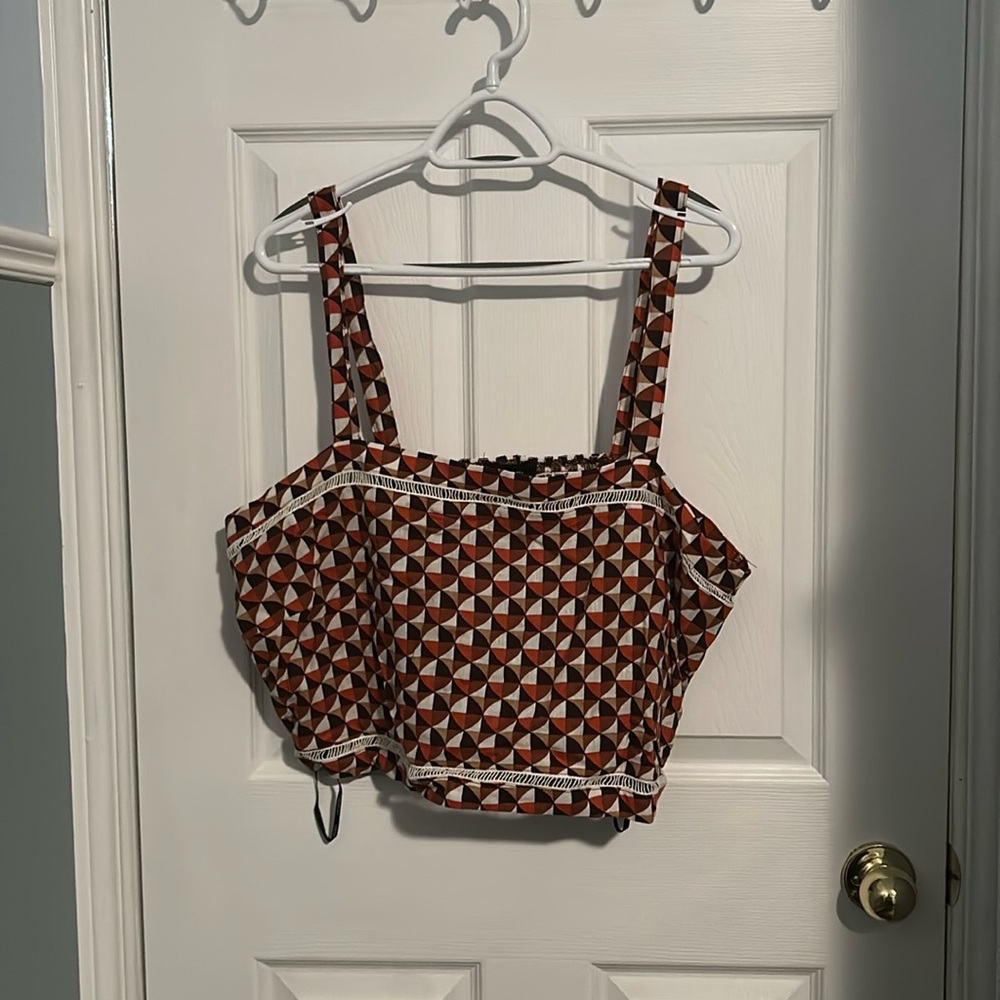 Forever 21+ 70s Two Piece Tank Top w Pants